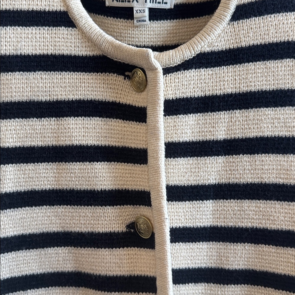 Alex Mill Paris Sweater Jacket in Stripe - Picture 5 of 12